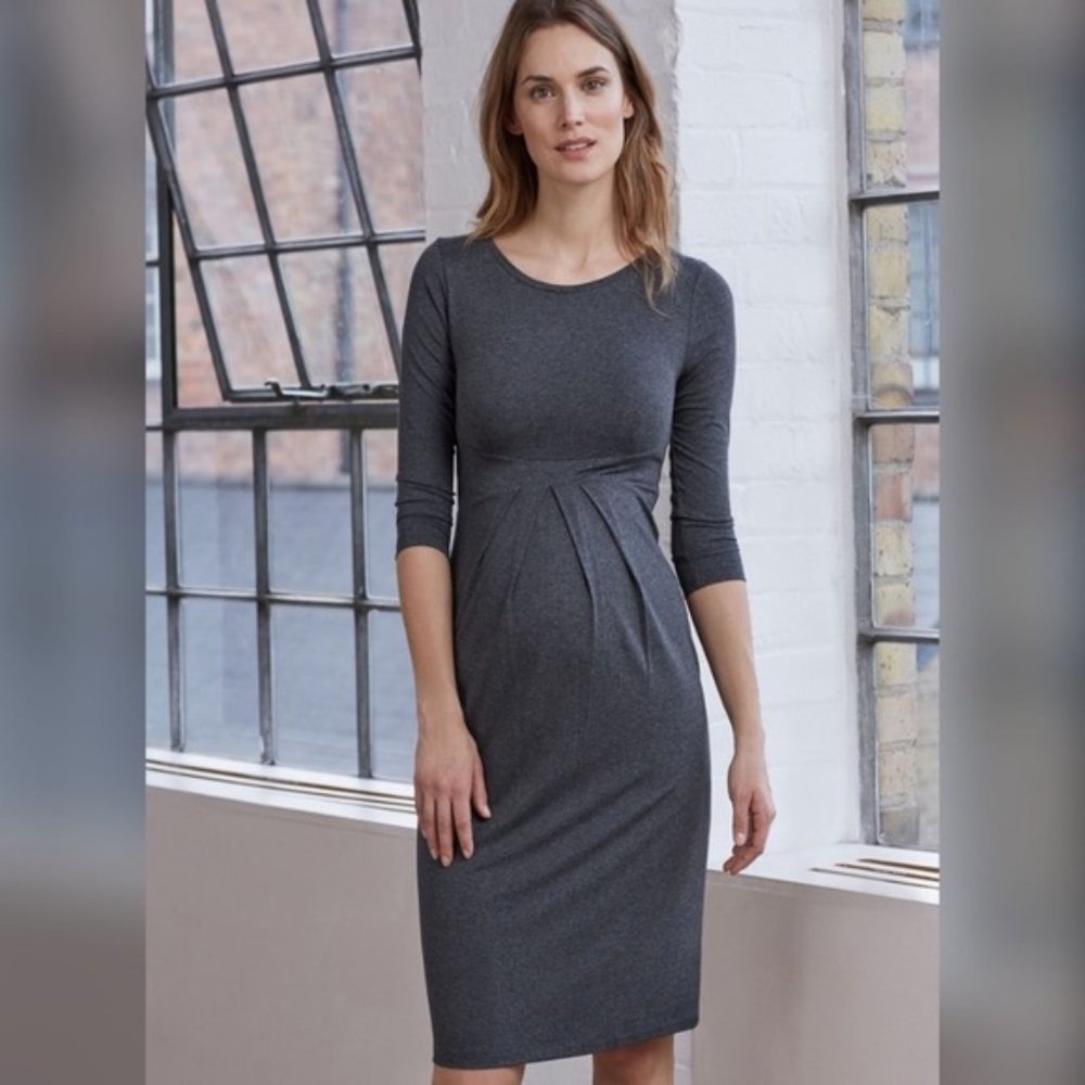 Isabella Oliver Grey Maternity Dress Size 4